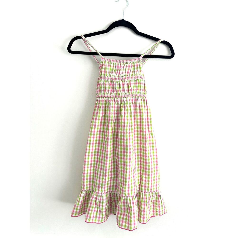Saylor Gingham Plaid Pink & Green Dress – Summer Perfection – EUC – Size 10